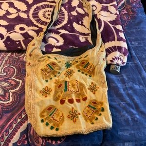 Cute boho elephant style purse
